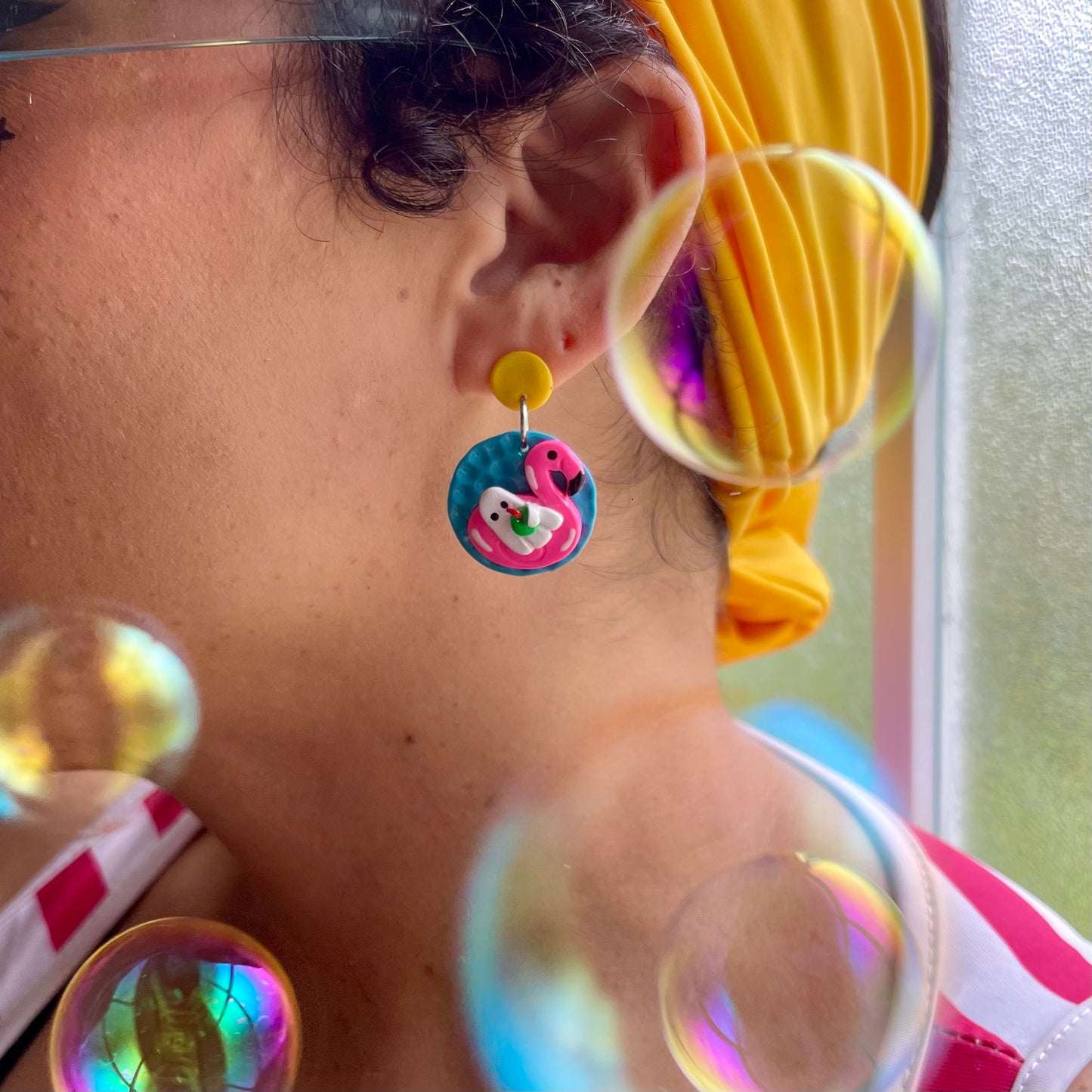 Summerween pool time Earrings